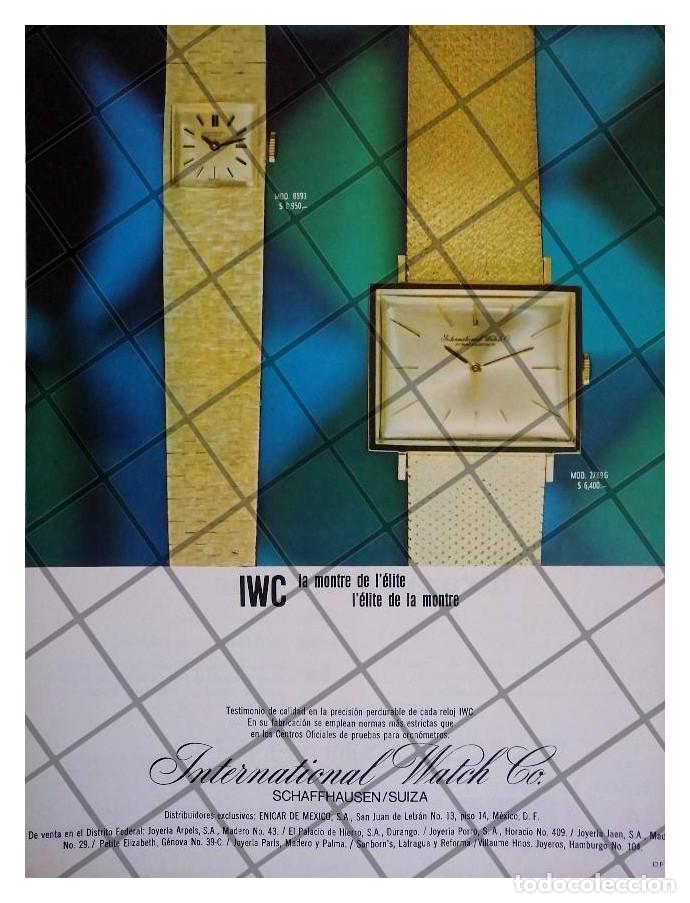 Collectionnisme d'affiches: CARTEL PUBLICITARIO RETRO RELOJES INTERNATIONAL WATCH 67 /2