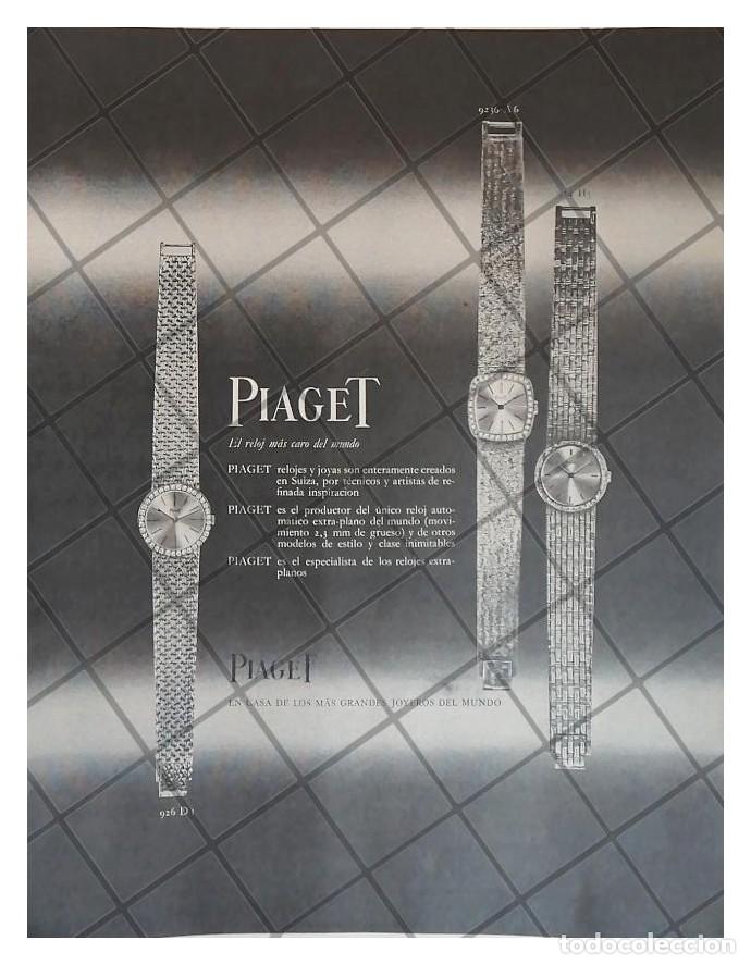 Collezionismo di affissi: CARTEL PUBLICITARIO RETRO. RELOJES PIAGET 1965 /20