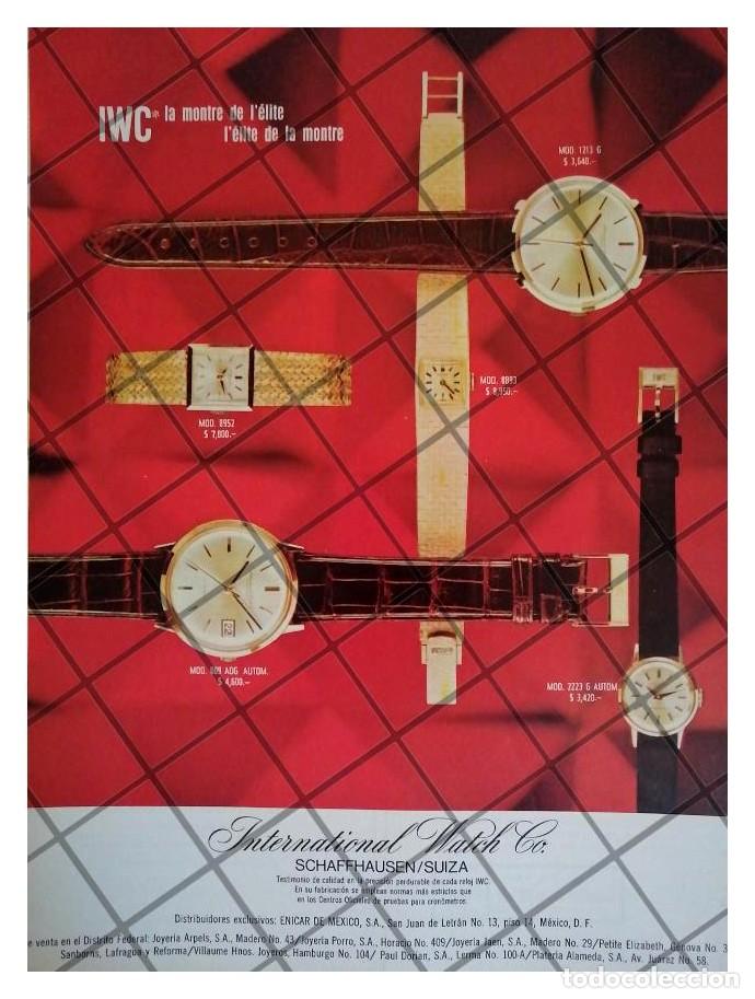Collezionismo di affissi: CARTEL PUBLICITARIO RETRO RELOJES INTERNATIONAL WATCH 67