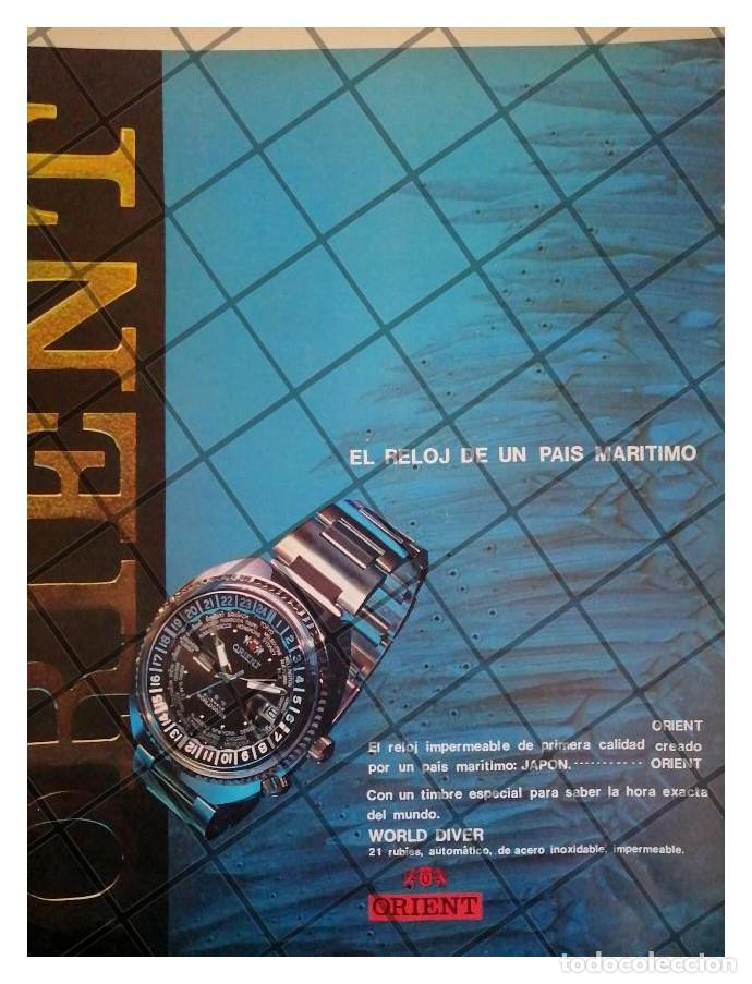 Collezionismo di affissi: CARTEL PUBLICITARIO RETRO RELOJES ORIENT WORLD DIVER