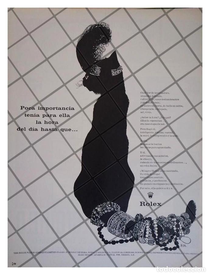 Collezionismo di affissi: RARO CARTEL PUBLICITARIO RETRO RELOJES ROLEX 1960 /32