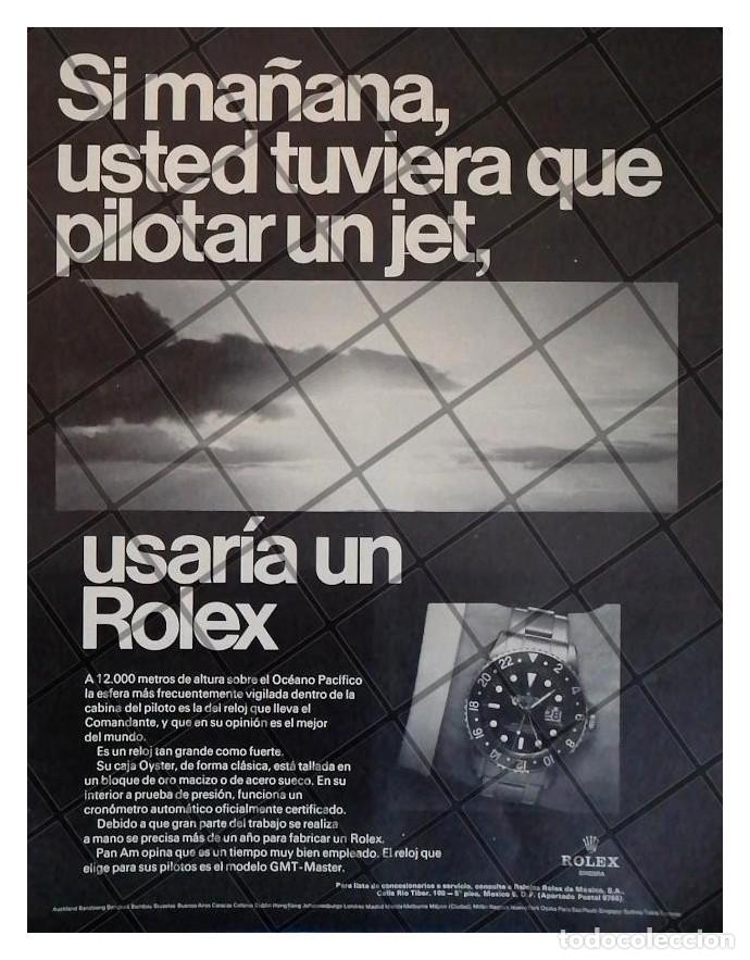 Collezionismo di affissi: CARTEL PUBLICITARIO RETRO RELOJES ROLEX OYSTER 1969 /33