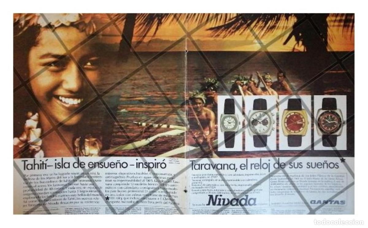 Collezionismo di affissi: CARTEL RETRO RELOJES NIVADA GRENCHEN TARAVANA 69