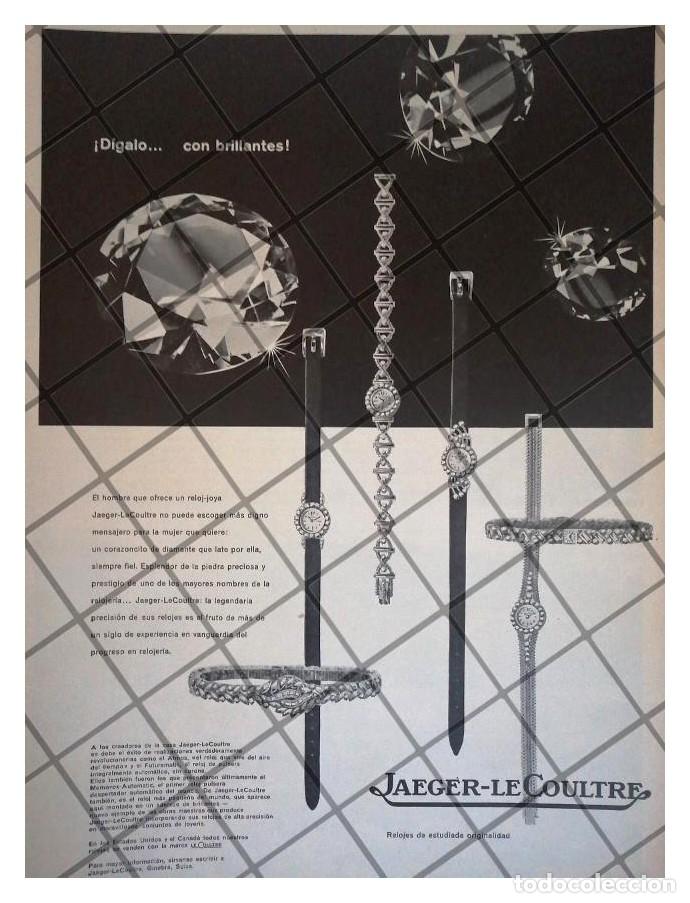 Collezionismo di affissi: CARTEL RETRO 1957 RELOJES JAEGER LECOULTRE 1958 /RARO
