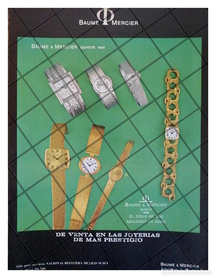 Collezionismo di affissi: CARTEL PUBLICITARIO RETRO RELOJES BAUME & MERCIER 1968 /4