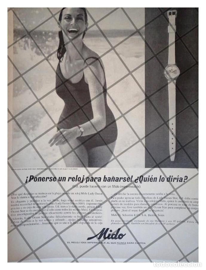 Collezionismo di affissi: CARTEL PUBLICITARIO RETRO RELOJES MIDO OCEAN STAR 1965 /4
