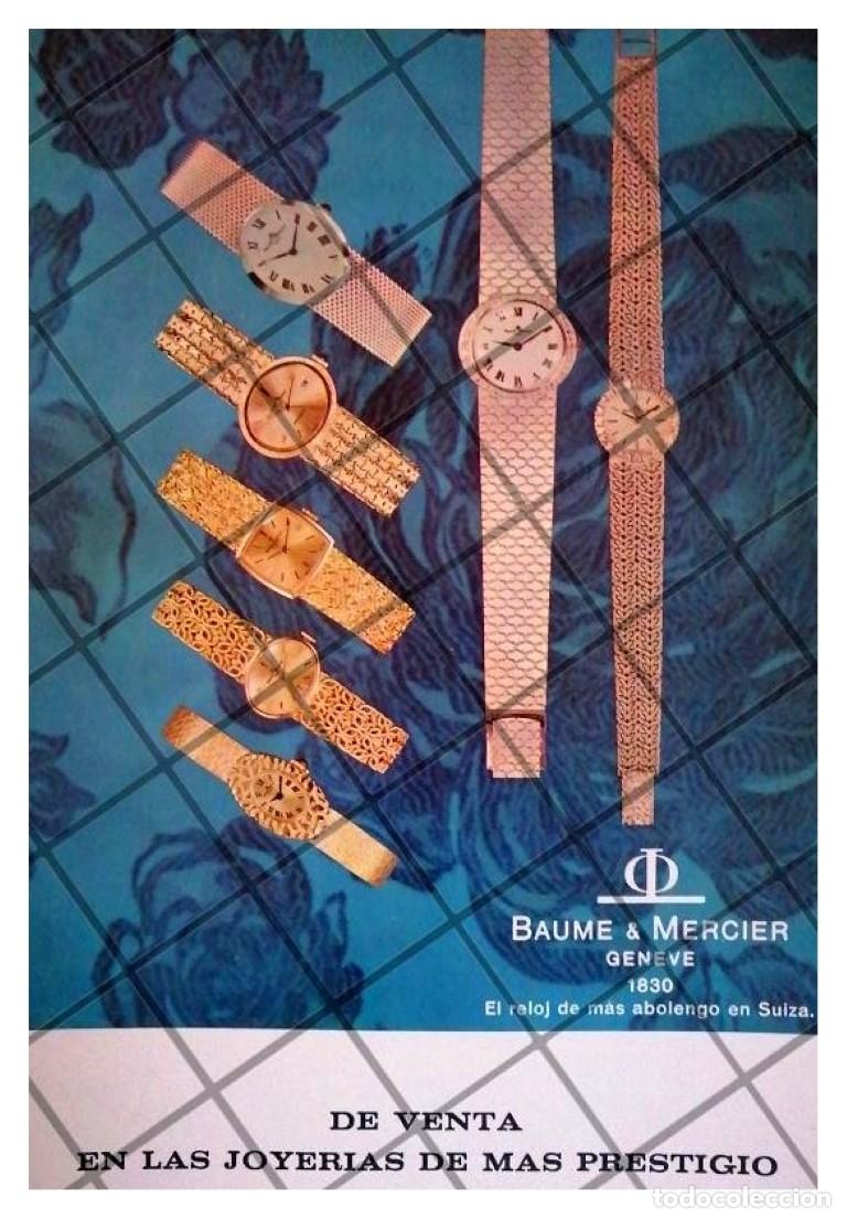 Collezionismo di affissi: CARTEL PUBLICITARIO RETRO RELOJES BAUME & MERCIER 1969 /3