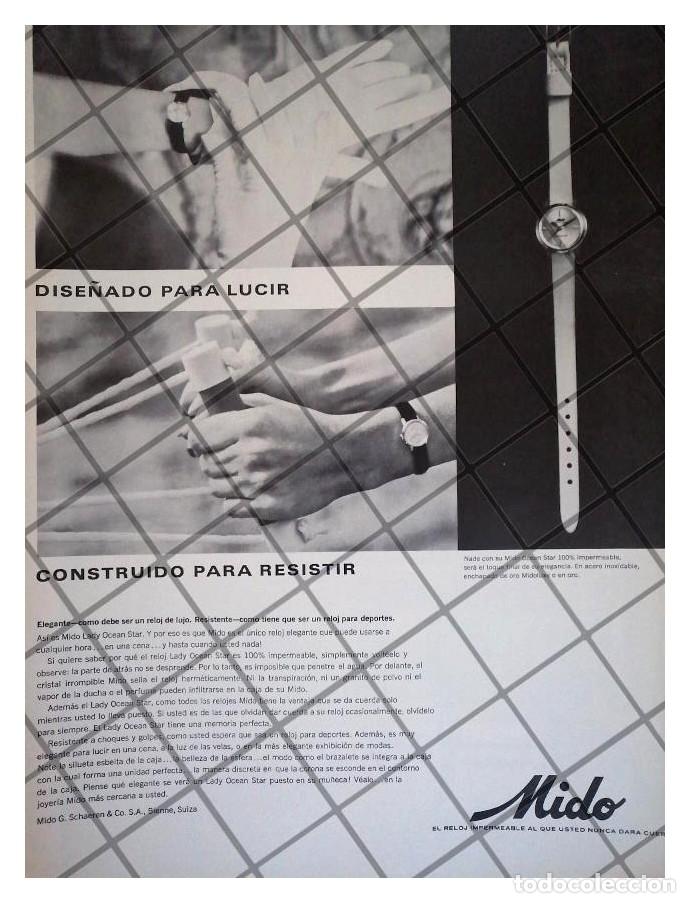 Collezionismo di affissi: CARTEL PUBLICITARIO RETRO RELOJES MIDO OCEAN STAR 1964 /3