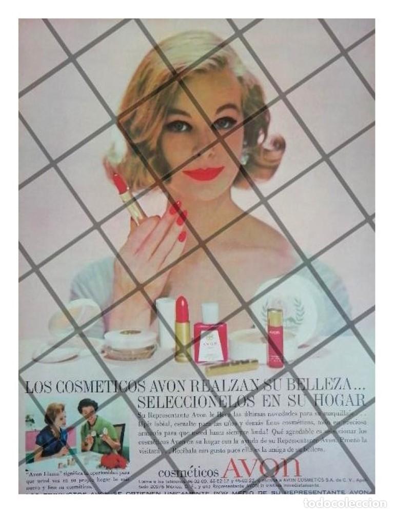 Collezionismo di affissi: CARTEL PUBLICITARIO RETRO COSMETICOS AVON 1961 /5
