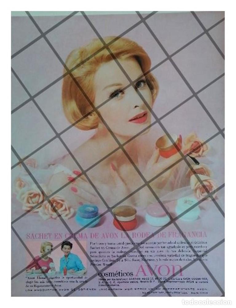 Collezionismo di affissi: CARTEL PUBLICITARIO RETRO COSMETICOS AVON 1961 /4
