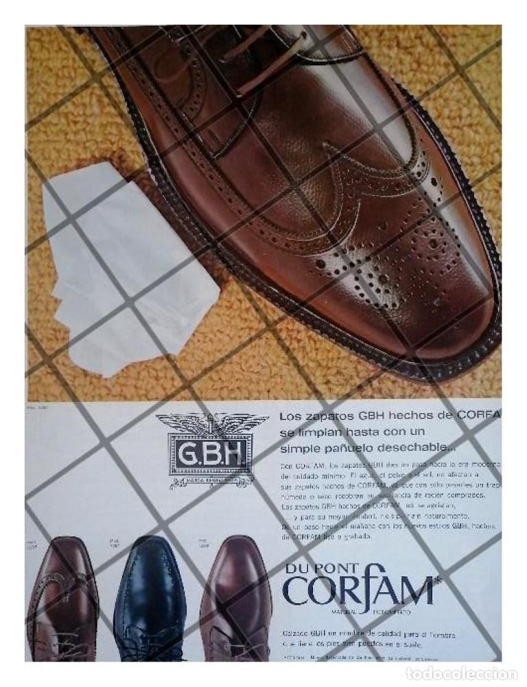 Coleccionismo de carteles: CARTEL PUBLICITARIO RETRO. ZAPATOS G.B.H. CORFAM 1966