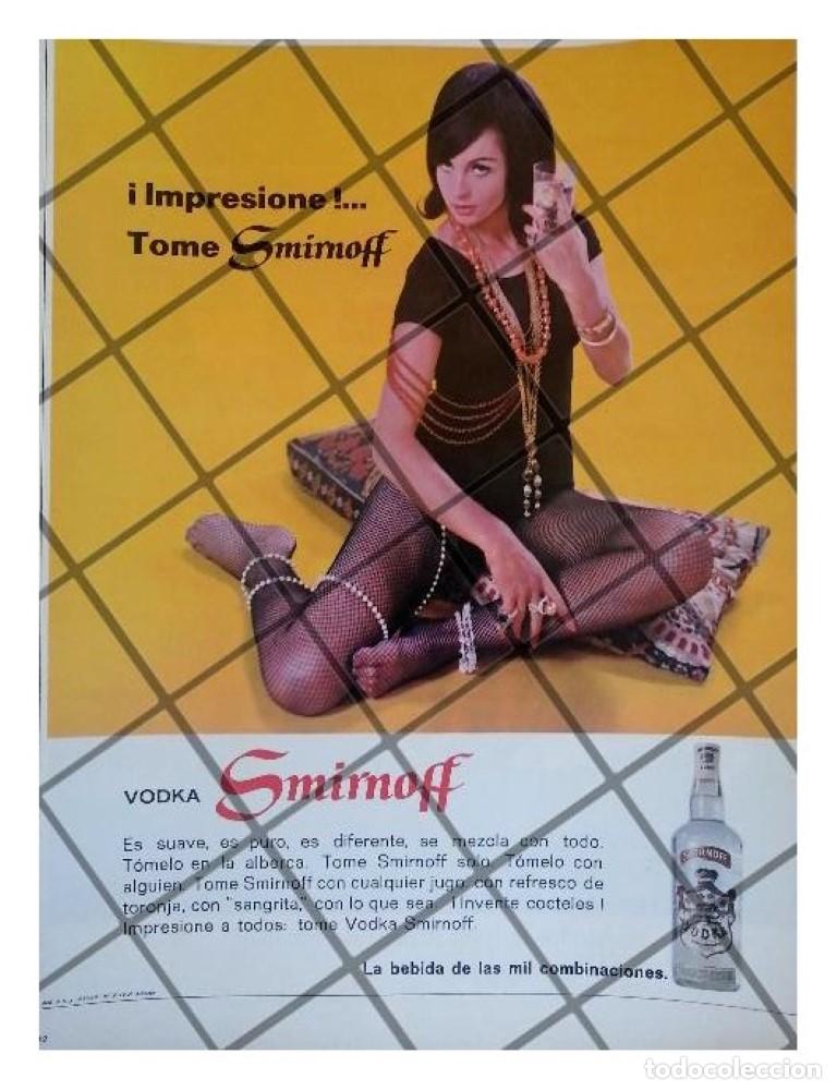 Coleccionismo de carteles: CARTEL PUBLICITARIO RETRO VODKA SMIRNOFF 1965 -655