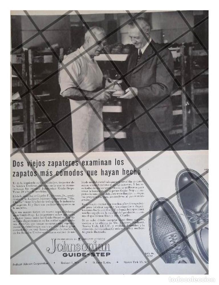 Coleccionismo de carteles: CARTEL VINTAGE CHARLES F. JOHNSON Y ZAPATOS JOHNSONIAN