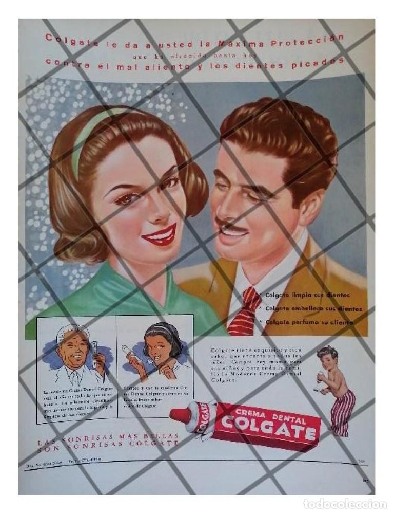 Coleccionismo de carteles: AFICHE PUBLICITARIO RETRO CREMA DENTAL COLGATE 1959 /7