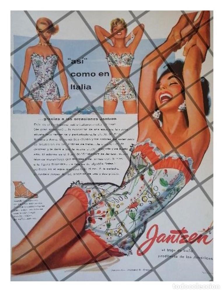 Coleccionismo de carteles: CARTEL PUBLICITARIO RETRO TRAJES DE BA&Ntilde;O JANTZEN 1965 /3