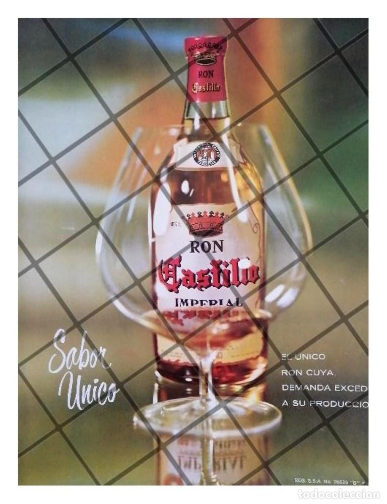 Coleccionismo de carteles: CARTEL PUBLICITARIO RETRO RON CASTILLO 1964 /13 VINOS