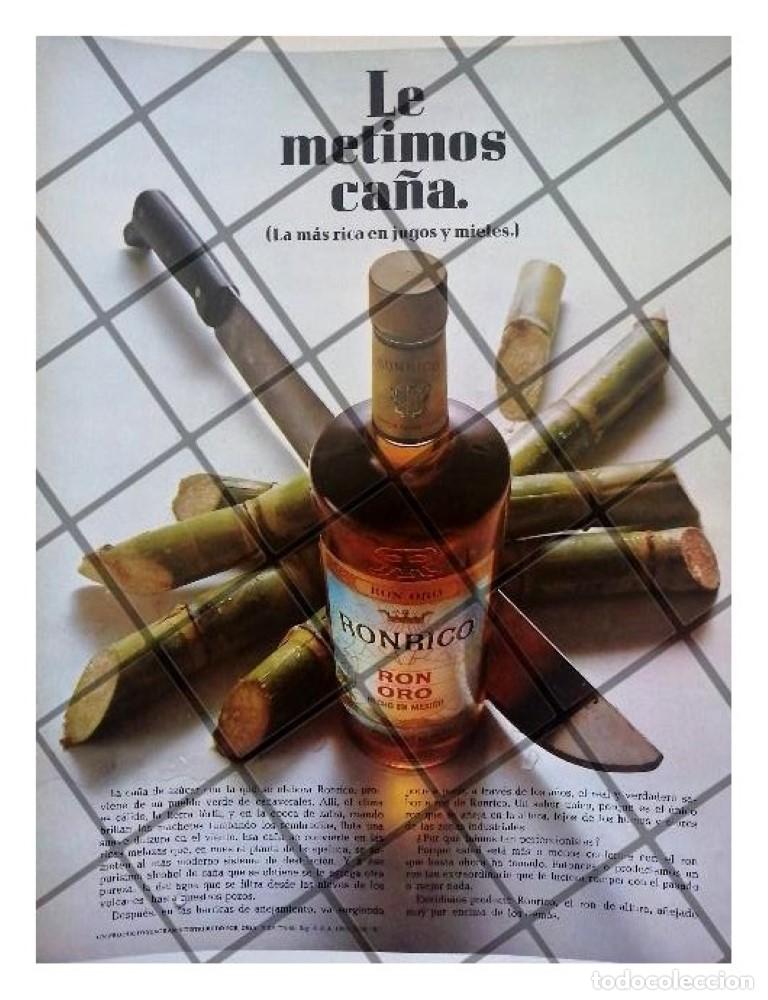 Coleccionismo de carteles: CARTEL PUBLICITARIO RETRO RONRICO RON ORO 1967