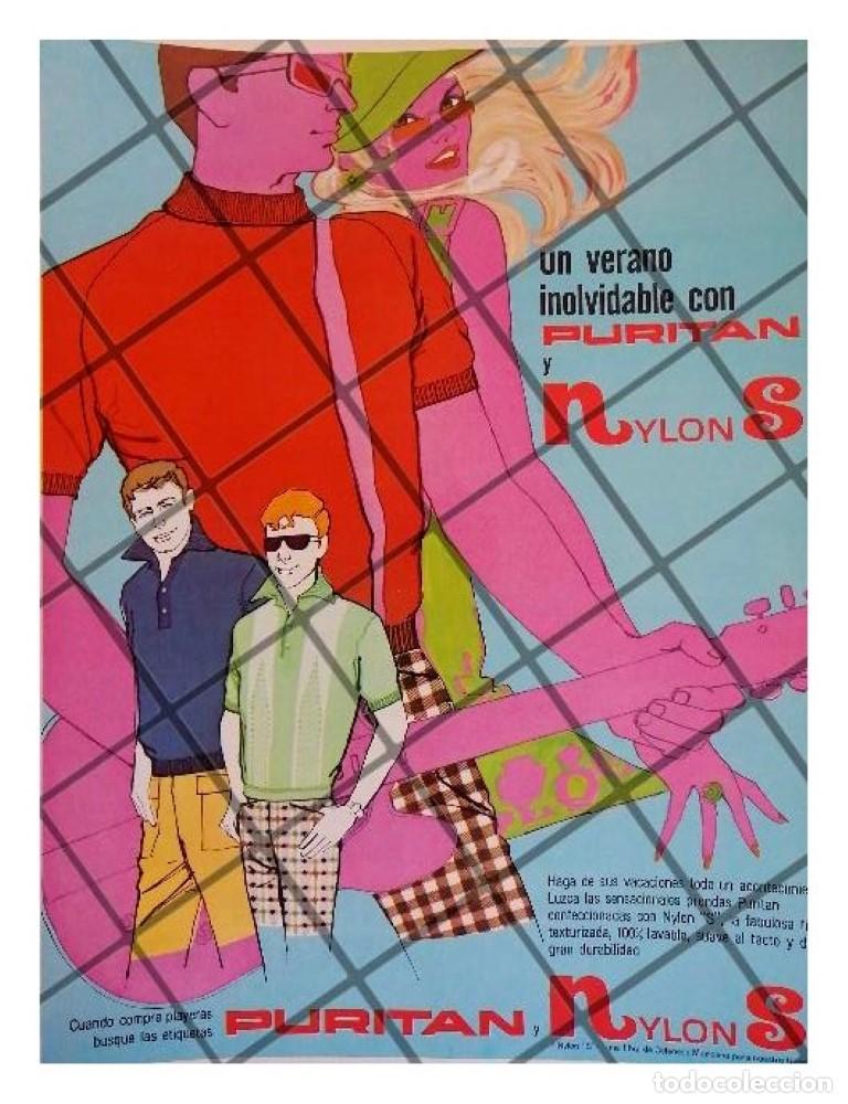 Coleccionismo de carteles: CARTEL PUBLICITARIO RETRO CAMISAS PURITAN 1967