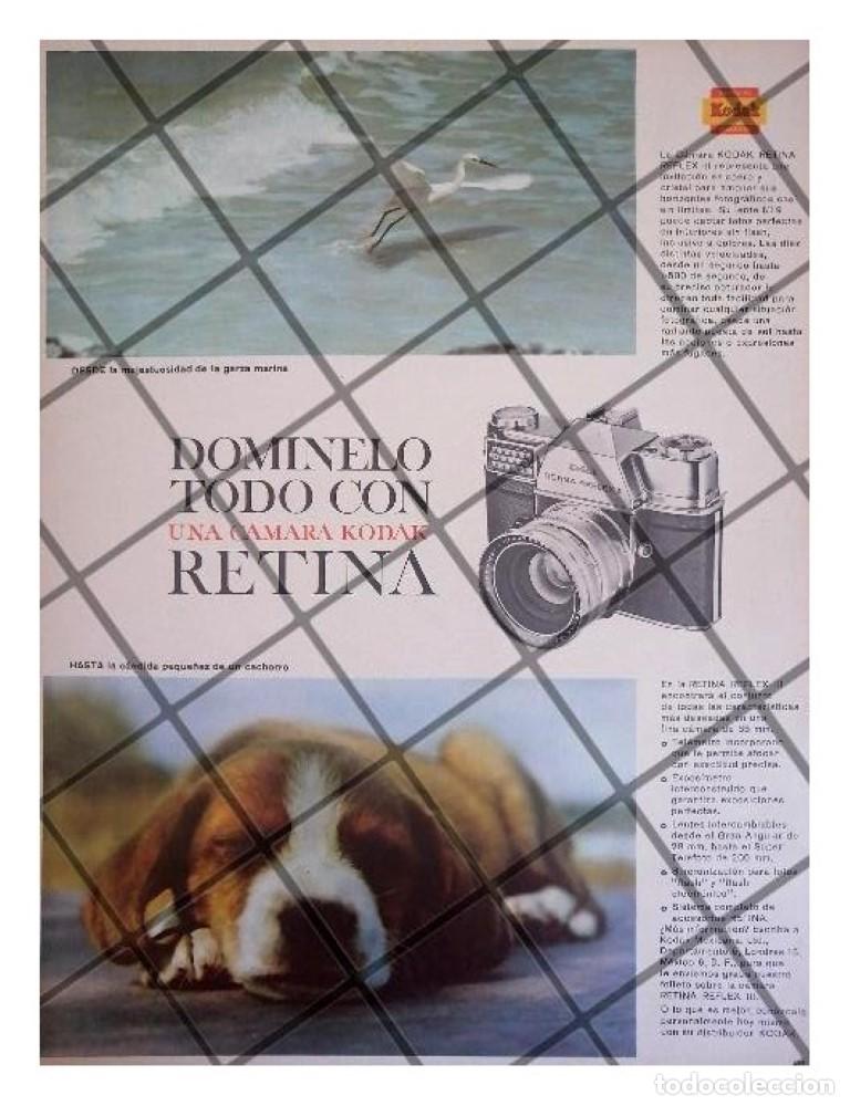 Coleccionismo de carteles: CARTEL PUBLICITARIO RETRO CAMARA KODAK RETINA REFLEX 3.