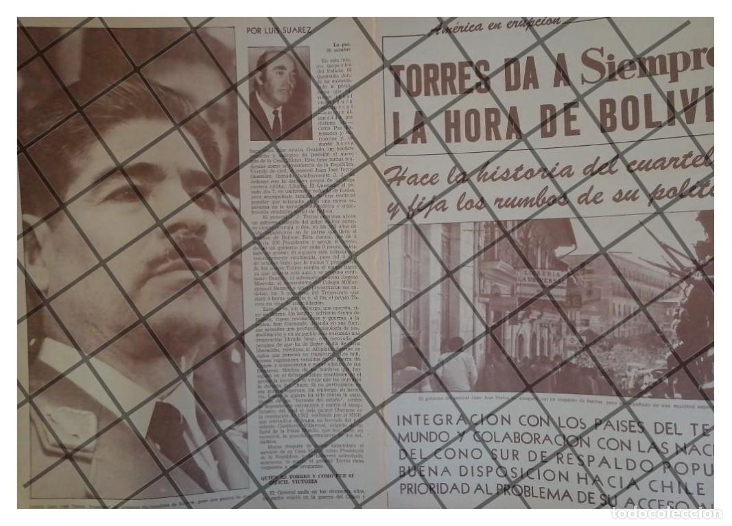 Poster collecting: AFICHE RETRO JUAN JOSE TORRES ASUME PRESIDENCIA BOLIVIA 1970