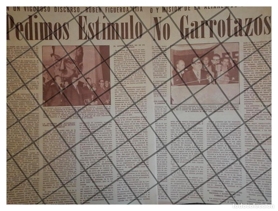 Poster collecting: AFICHE RETRO RUBEN FIGUEROA Y SINDICATO DE CAMIONEROS 1965