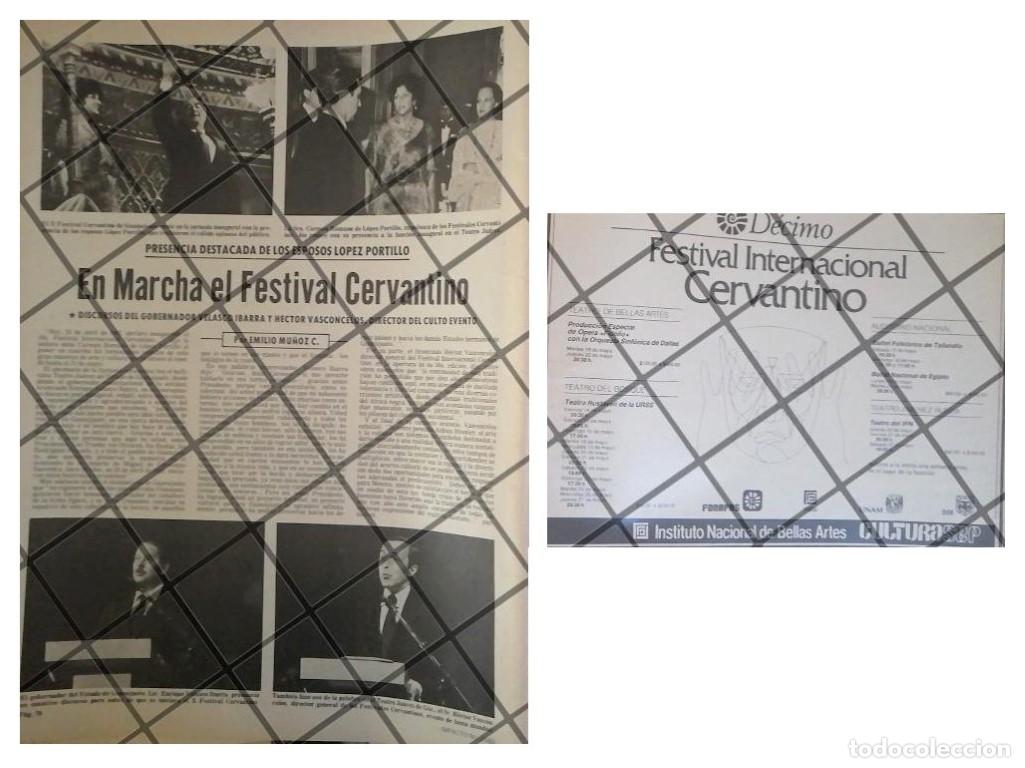 Poster collecting: AFICHES RETRO FESTIVAL CERVANTINO 1982
