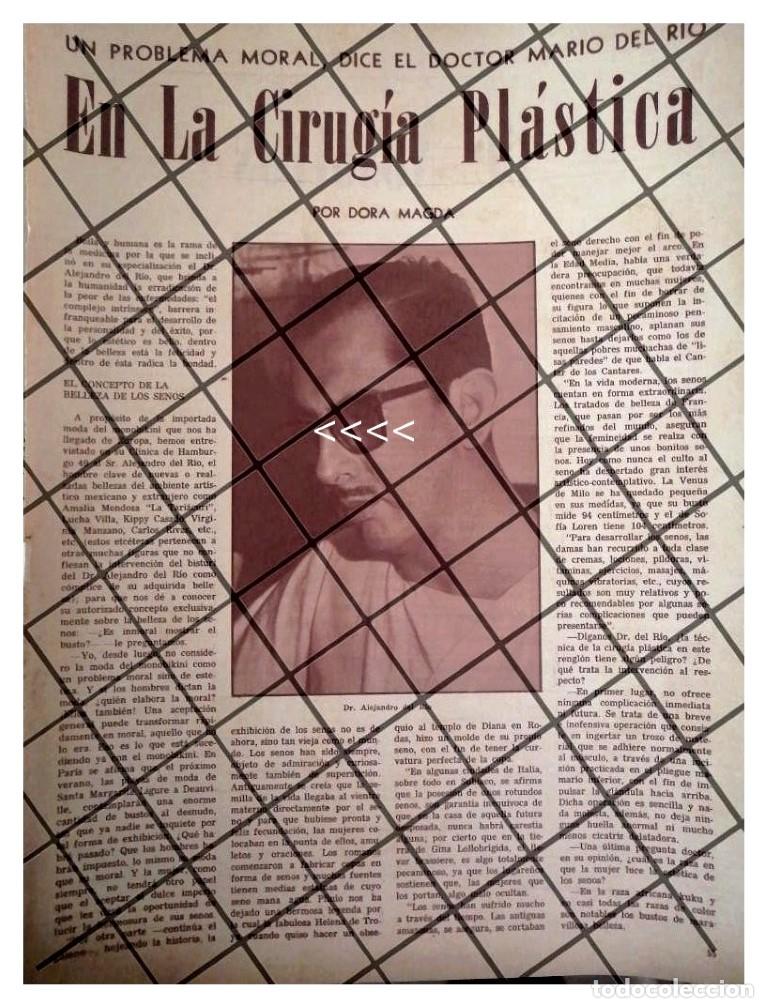 Poster collecting: AFICHE RETRO CIRUJANO PLASTICO ALEJANDRO DEL RIO 1964