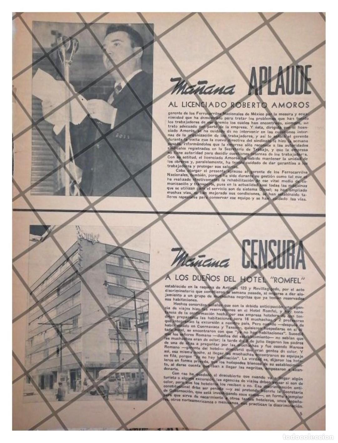 Sammeln von Plakaten: AFICHE ANTIGUO CENSURA AL HOTEL ROMFEL 1956