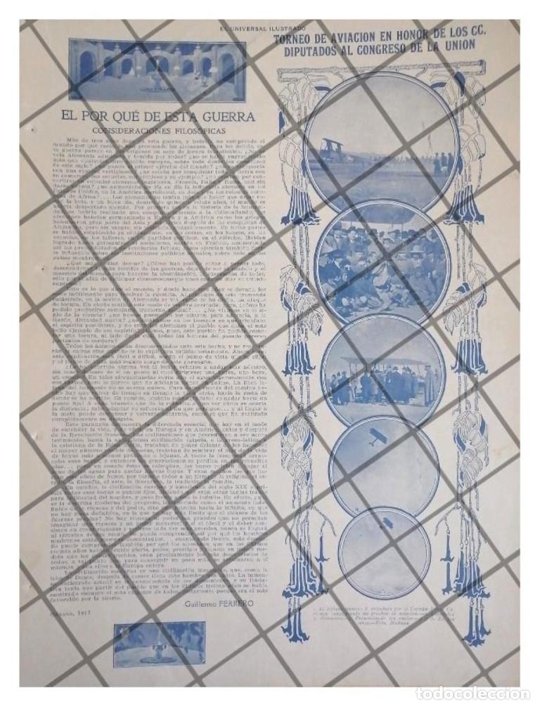 Sammeln von Plakaten: AFICHE RETRO PRUEBAS DE AVIACION FELIPE CARRANZA 1917 ETC