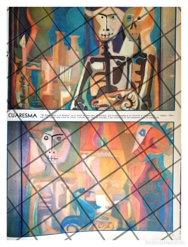 Coleccionismo de carteles: AFICHE RETRO EXPOSICION PEDRO CORONEL 1955 - Foto 2