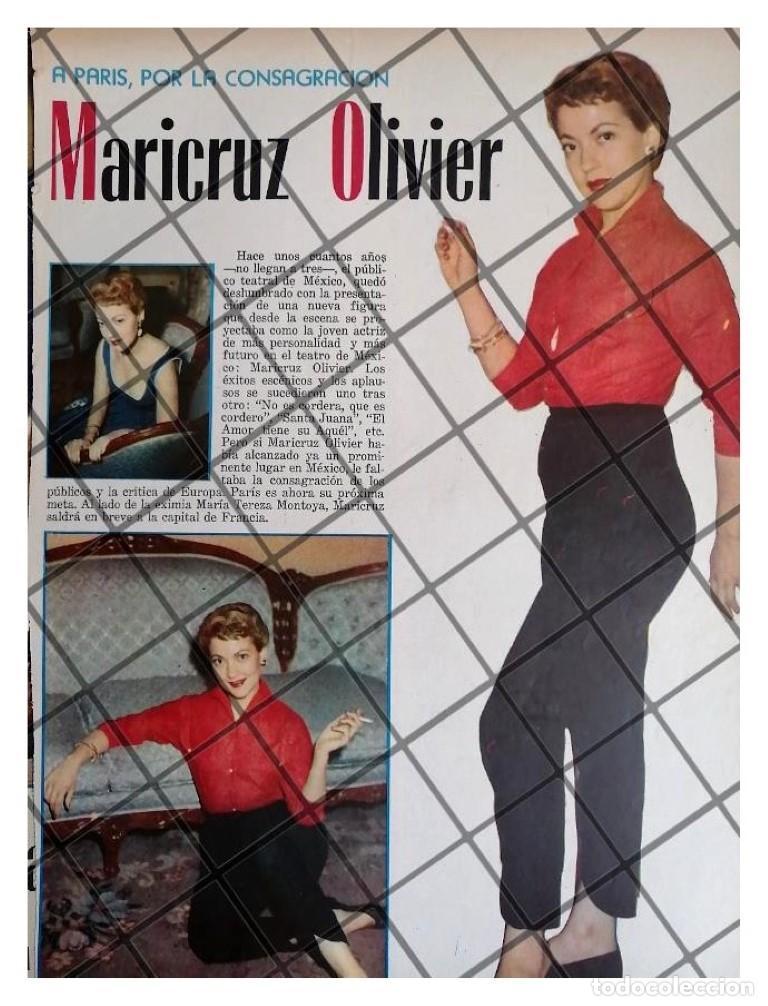 Poster collecting: AFICHE RETRO INICIOS DE ACTRIZ. MARICRUZ OLIVIER 1956