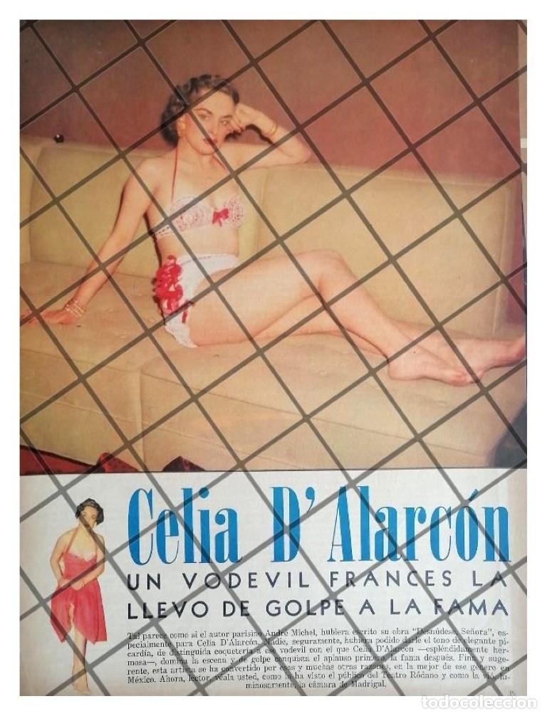 Poster collecting: AFICHE RETRO INICIOS ACTRIZ. CELIA D&acute;ALARCON 1955