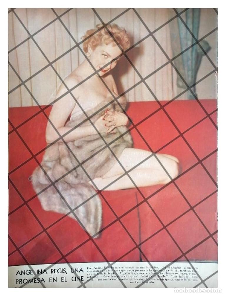 Poster collecting: AFICHE RETRO INICIOS ACTRIZ. ANGELINA REGIS 1957
