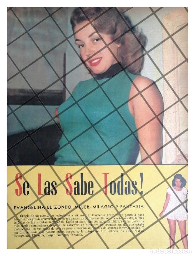 Poster collecting: AFICHE RETRO INICIOS DE EVANGELINA ELIZONDO 1956