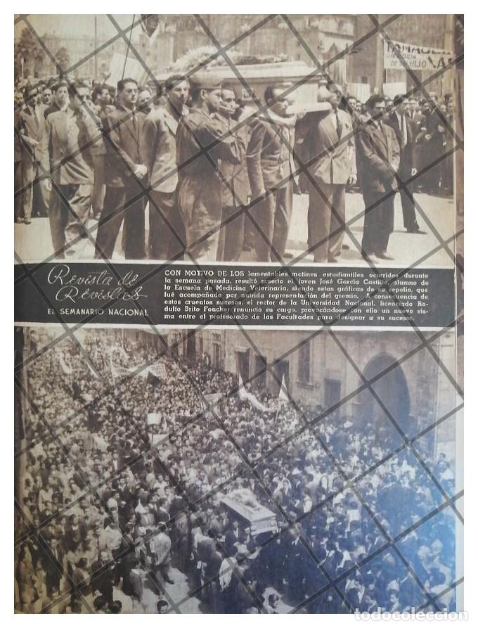 Poster collecting: AFICHE RETRO DISTURBIO Y MUERTE EN UNAM 1944