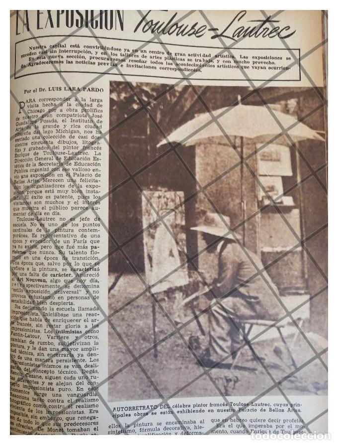 Poster collecting: AFICHE RETRO EXPOSICION TOLOUSSE LAUTREC D.F 1944