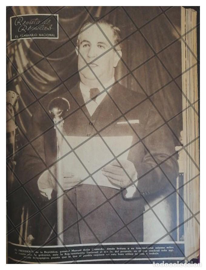 Poster collecting: AFICHE RETRO 4TO INFORME DE AVILA CAMACHO 1944