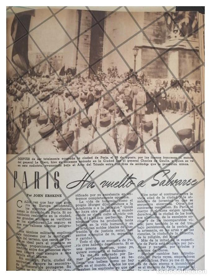 Poster collecting: AFICHE RETRO PARIS ES LIBERADO 1944 GUERRA MUNDIAL