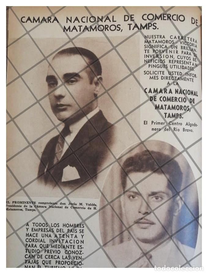 Poster collecting: AFICHE RETRO CAMARA DE COMERCIO MATAMOROS 1944