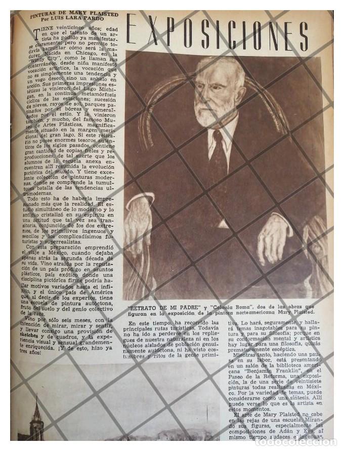 Poster collecting: AFICHE RETRO EXPOSICION MARY PLAISTED EN MEXICO 1944