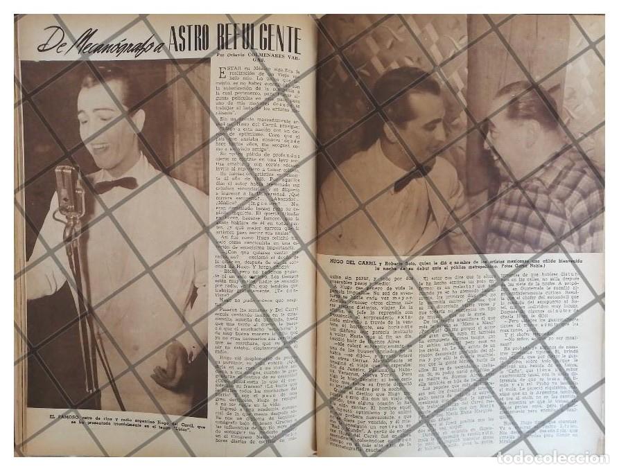 Poster collecting: AFICHE RETRO ACTOR HUGO DEL CARRIL EN MEXICO 1944