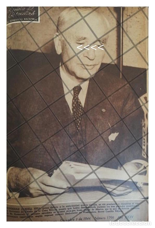 Poster collecting: AFICHE RETRO RENUNCIA CORDELL HULL 1944