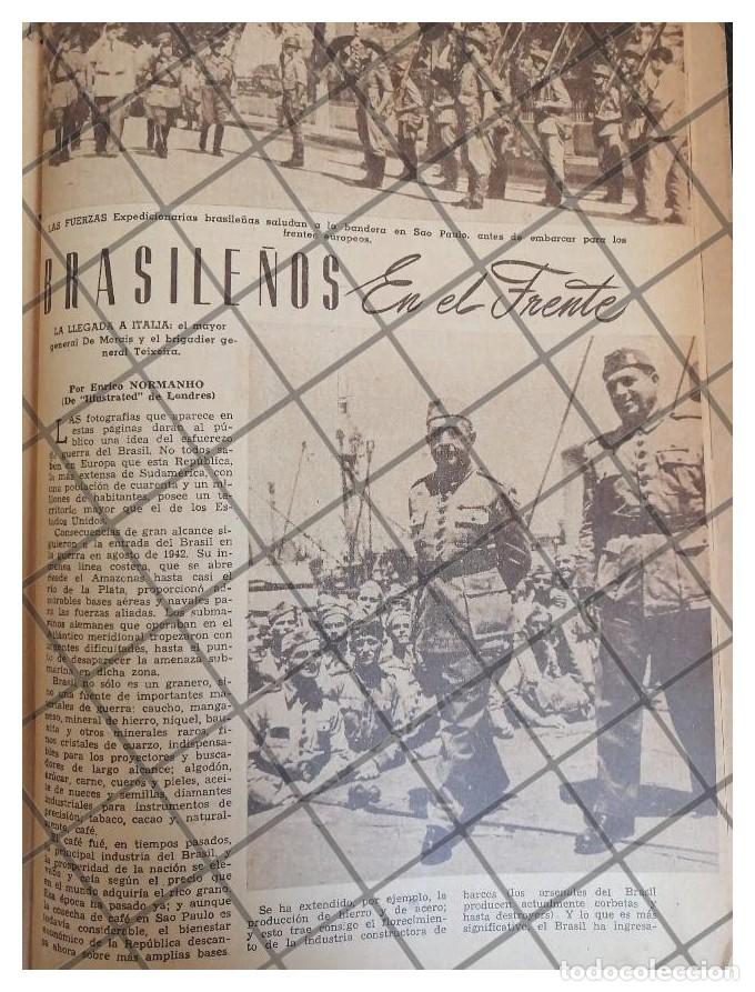 Poster collecting: AFICHE RETRO LOS BRASILE&Ntilde;OS EN LA GUERRA MUNDIAL 1944