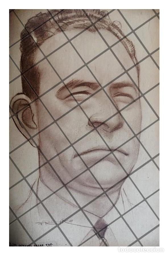 Collectionnisme d'affiches: CARICATURA RETRO OCTAVIO VEJAR VAZQUEZ 1941 /FREYRE