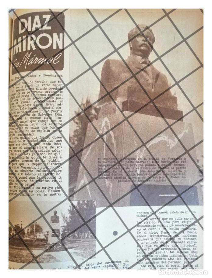 Collectionnisme d'affiches: AFICHE RETRO INAUGURAN ESTATUA A DIAZ MIRON 1942