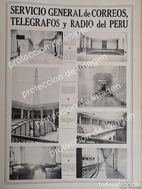 Collectionnisme d'affiches: AFICHE ANTIGUO, CORREO TELEGRAFOS Y RADIO DEL PERU 1937