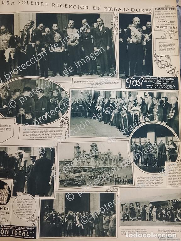 Poster collecting: AFICHE ANTIGUO, DIPLOMATICOS TOMA DE POSESION PASCUAL ORTIZ RUBIO 1930 /POLITICOS
