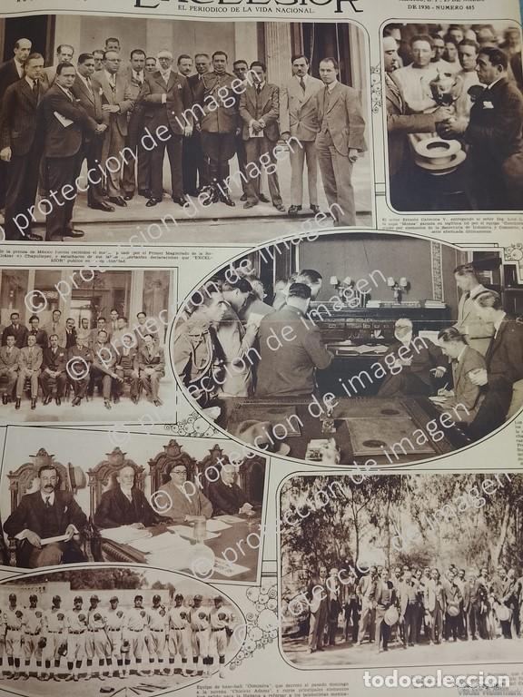 Poster collecting: CARTEL ANTIGUO. PERIODISTAS CON PASCUAL ORTIZ RUBIO 1930 Y MAS /POLITICA