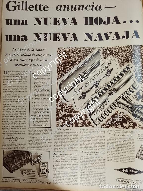 Poster collecting: CARTEL ANTIGUO. NAVAJAS GILLETE 1930 /N506 POSTER
