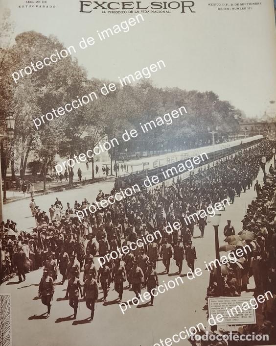 Collectionnisme d'affiches: PORTADA CARTEL VINTAGE. DESFILIE MILITAR. DEL FOTOGRAFO ENRIQUE DIAZ 1930 /MILITARIA